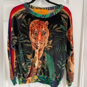 Aviator nation jungle tiger velvet size M